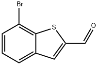 7-溴苯并[B]噻吩-2-甲醛分子式结构图