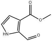 2-甲酰基吡咯-3-乙酸甲酯分子式结构图