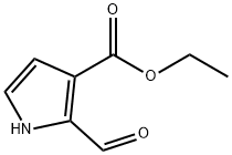 2-甲酰基-1H-吡咯-3-羧酸乙酯分子式结构图