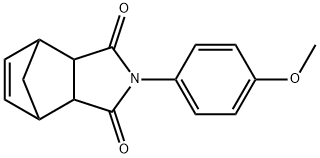 2-(4-methoxyphenyl)-3a,4,7,7a-tetrahydro-1H-4,7-methanoisoindole-1,3(2H)-dione分子式结构图