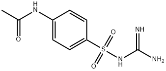 N-[4-[[(aminoiminomethyl)amino]sulphonyl]phenyl]acetamide 分子式结构图