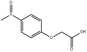 2-(4-甲基苯亚磺酰基苯氧基)乙酸分子式结构图