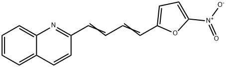 2-[4-(5-Nitro-2-furyl)-1,3-butadienyl]quinoline分子式结构图