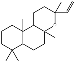 3-Ethenyldodecahydro-3,4a,7,7,10a-pentamethyl-1H-naphtho[2,1-b]pyran分子式结构图