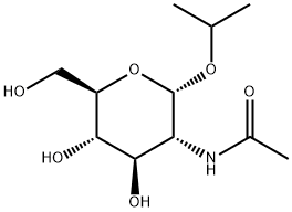 1-甲基乙基 2-(乙酰氨基)-2-脱氧-ALPHA-D-吡喃葡萄糖苷分子式结构图