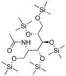 2-(Acetylamino)-1-O,3-O,4-O,5-O,6-O-pentakis(trimethylsilyl)-2-deoxy-D-glucitol分子式结构图