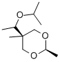 5β-(1-Isopropoxyethyl)-2β,5α-dimethyl-1,3-dioxane分子式结构图