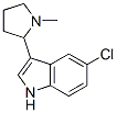 5-Chloro-3-(1-methyl-2-pyrrolidinyl)-1H-indole分子式结构图