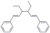 (1E,5E)-3,4-Diethyl-1,6-diphenyl-1,5-hexadiene分子式结构图