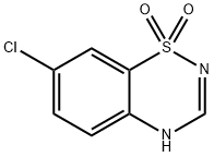 7-氯-4H-苯并[E][1,2,4]噻二嗪1,1-二氧化物分子式结构图