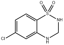 6-氯-3,4-二氢-2H-苯并[E][1,2,4]噻二嗪1,1-二氧化物分子式结构图