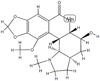 4,12β-Dihydro-5α-hydroxy-11-methoxy-1-methyl-9,10-methylenebisoxylycorenan-7-one分子式结构图