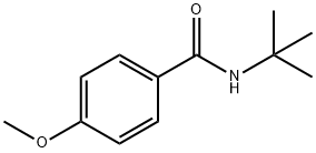 N-叔丁基-4-甲氧基苯甲酰胺分子式结构图