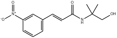 (E)-N-(2-羟基-1,1-二甲基乙基)-3-(3-硝分子式结构图