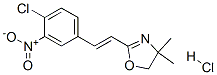 2-[(E)-2-(4-chloro-3-nitro-phenyl)ethenyl]-4,4-dimethyl-5H-1,3-oxazole hydrochloride分子式结构图