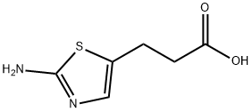 3-(2-氨基噻唑-5-基)丙酸分子式结构图