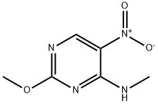 (2-METHOXY-5-NITRO-PYRIMIDIN-4-YL)-METHYL-AMINE分子式结构图