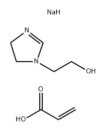 2-Propenoic acid, reaction products with 4,5-dihydro-2-norcoco alkyl-1H-imidazole-1-ethanol, sodium salts分子式结构图