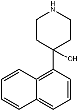 4-HYDROXY-4-(1-NAPHTHYL)PIPERIDINE分子式结构图