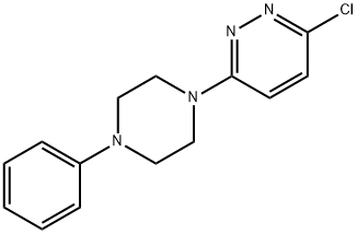 3-氯-6-(4-苯基哌嗪-1-基)哒嗪分子式结构图