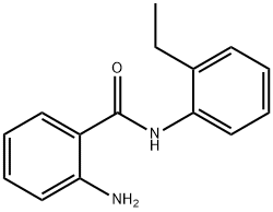 2-氨基-N-(2-乙基苯基)苯甲酰胺分子式结构图