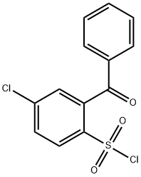 2-BENZOYL-4-CHLORO-BENZENESULFONYL CHLORIDE分子式结构图