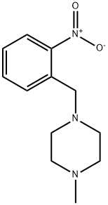 1-甲基-4-(2-硝基苄基)哌嗪分子式结构图