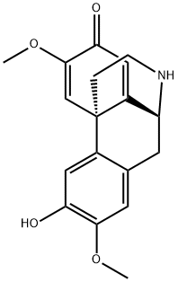 5,6,8,14-Tetradehydro-3-hydroxy-2,6-dimethoxymorphinan-7-one分子式结构图