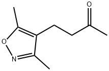 4-(3,5-Dimethyl-4-isoxazolyl)-2-butanone分子式结构图