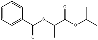 2-(Benzoylthio)propionic acid isopropyl ester分子式结构图