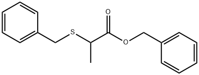 2-(Benzylthio)propionic acid benzyl ester分子式结构图