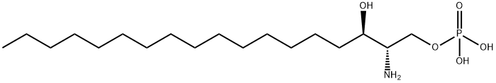 D-赤式 - 二氢-D-鞘氨醇-1 - 磷酸分子式结构图