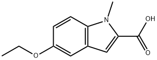 5-乙氧基-1-甲基-1H-吲哚-2-羧酸分子式结构图