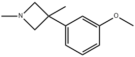 1,3-Dimethyl-3-(m-methoxyphenyl)azetidine分子式结构图