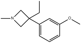 3-Ethyl-3-(m-methoxyphenyl)-1-methylazetidine分子式结构图