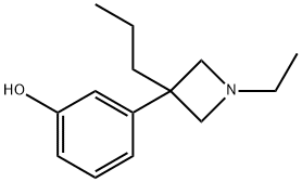 3-(1-Ethyl-3-propyl-3-azetidinyl)phenol分子式结构图