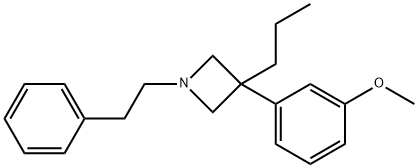 3-(m-Methoxyphenyl)-1-phenethyl-3-propylazetidine分子式结构图