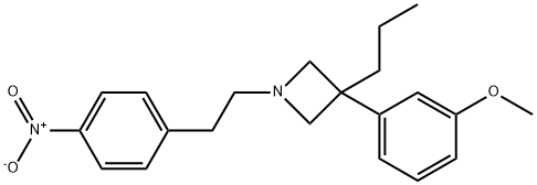 3-(m-Methoxyphenyl)-1-(p-nitrophenethyl)-3-propylazetidine分子式结构图