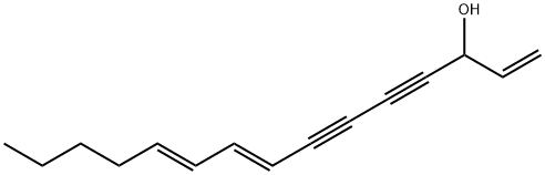 (8E,10E)-1,8,10-Pentadecatriene-4,6-diyn-3-ol分子式结构图