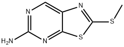 5-Amino-2-(methylthio)thiazolo[5,4-d]pyrimidine分子式结构图