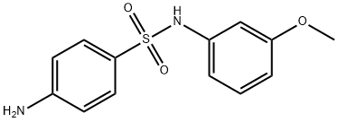 4-氨基-N-(3-甲氧苯基)苯磺酰胺分子式结构图