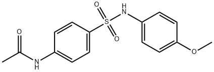 N4-ACETYL-N1-(4-METHOXYPHENYL)SULFANILAMIDE分子式结构图