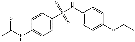 N-{4-[(4-ethoxyanilino)sulfonyl]phenyl}acetamide分子式结构图