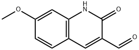 2-羟基-7-甲氧基喹啉-3-醛分子式结构图