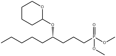 (4S)-[4-[(四氢-2H-吡喃-2-基)氧基]壬基]膦酸二甲酯分子式结构图