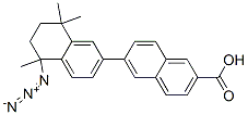 6-(5-azido-5,6,7,8-tetrahydro-5,8,8-trimethyl-2-naphthalenyl)-2-naphthalenecarboxylic acid分子式结构图