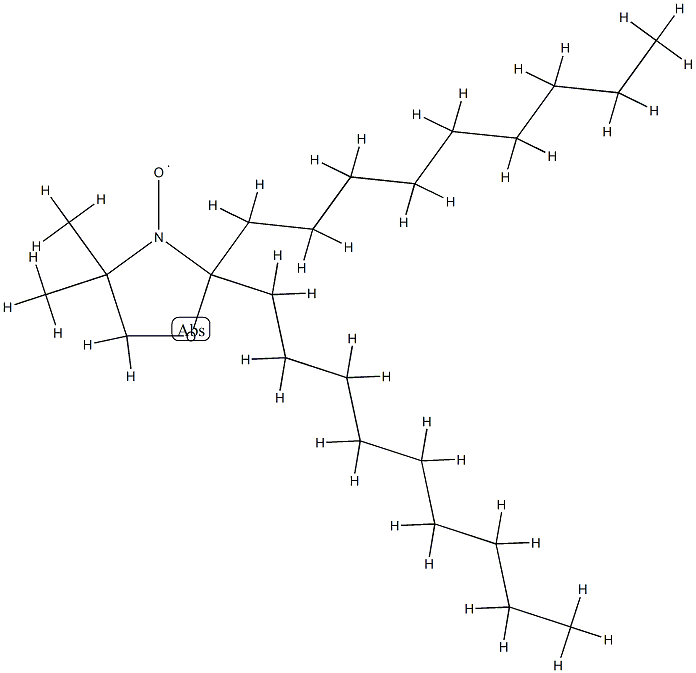 4,4-二甲基-2,2-二壬基-3-唑烷基氧基自由基分子式结构图