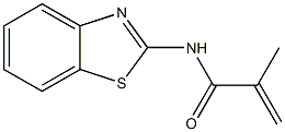 2-Propenamide,N-2-benzothiazolyl-2-methyl-(9CI)分子式结构图