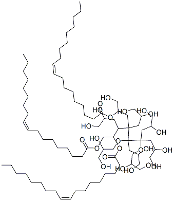 聚甘油-10 三油酸酯分子式结构图