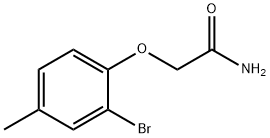 2-(2-溴-4-甲基苯氧基)乙酰胺分子式结构图